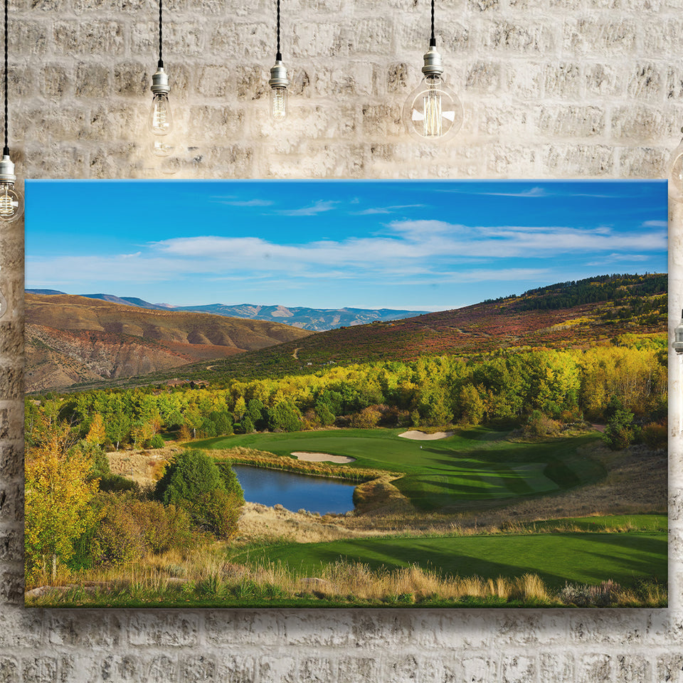 Red Sky Ranch And Golf Club, Fazio Course Hole 17, Wolcott, Colorado, Golf Art Print, Golf Lover, Canvas Prints Wall Art Decor