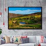 Red Sky Ranch And Golf Club, Fazio Course Hole 17, Wolcott, Colorado, Golf Sport Print, Golf Lover, Framed Art Prints Home Decor