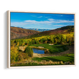 Red Sky Ranch And Golf Club, Fazio Course Hole 17, Wolcott, Colorado, Framed Canvas Prints Wall Art Decor, Floating Frame