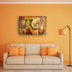 Red And Orange Shade Ganesha Acrylic Print - Art Prints, Acrylic Wall Art, Acrylic Photo, Wall Decor