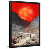 Red Sun Is Falling Framed Art Prints Wall Decor, Framed Picture, Large Picture