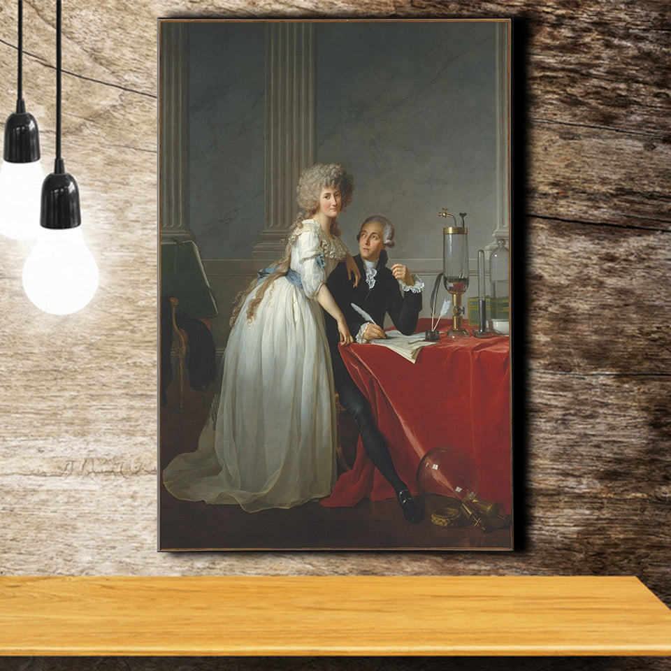 Refashioning the Lavoisiers by Louis David Canvas Prints Wall Art - Painting Canvas, Wall Decor, Painting Prints, For Sale