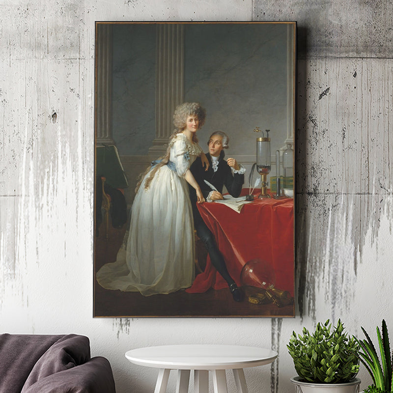 Refashioning the Lavoisiers by Louis David Canvas Prints Wall Art - Painting Canvas, Wall Decor, Painting Prints, For Sale