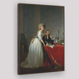 Refashioning the Lavoisiers by Louis David Canvas Prints Wall Art - Painting Canvas, Wall Decor, Painting Prints, For Sale