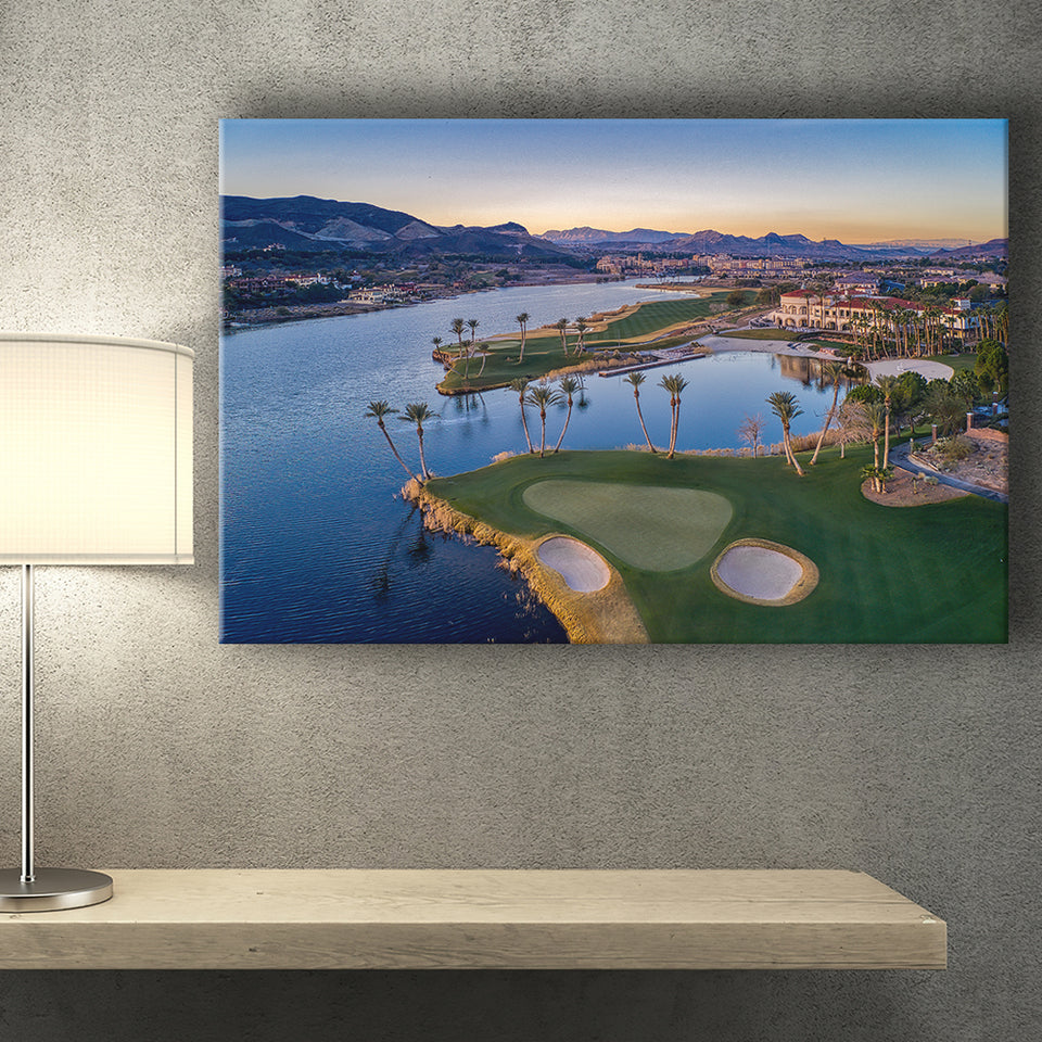 Reflection Bay Golf Courses In Las Vegas, Nv, Golf Art Print, Golf Lover, Canvas Prints Wall Art Decor