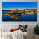 Reflection Bay Golf Courses In Las Vegas, Nv 2, 5 Panels Extra Large Canvas Prints Wall Art Decor