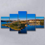 Reflection Bay Golf Courses In Las Vegas, Nv 2, Golf Art Print, 5 Panels Canvas Prints Wall Art Decor