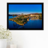 Reflection Bay Golf Courses In Las Vegas, Nv 2, Golf Art Print, Framed Canvas Prints Wall Art Decor, Floating Frame