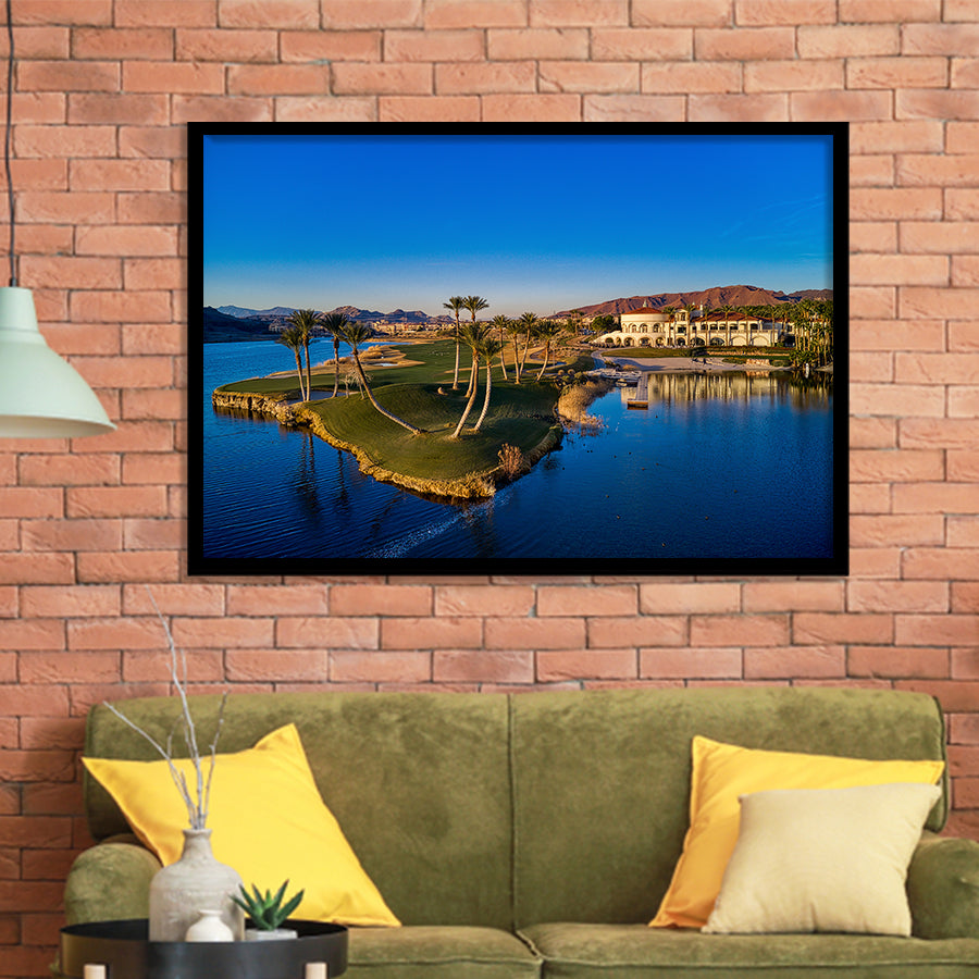 Reflection Bay Golf Courses In Las Vegas, Nv 2, Golf Sport Print, Golf Lover, Framed Art Prints Home Decor