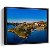 Reflection Bay Golf Courses In Las Vegas, Nv 2, Golf Art Print, Framed Canvas Prints Wall Art Decor, Floating Frame