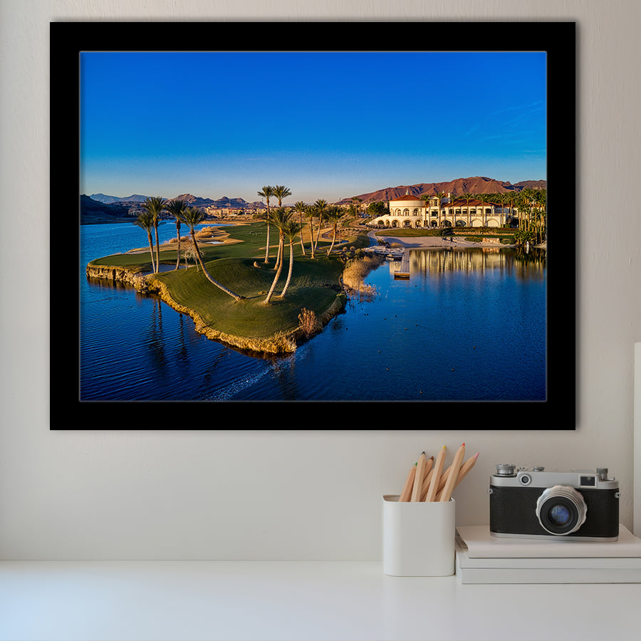 Reflection Bay Golf Courses In Las Vegas, Nv 2, Golf Sport Print, Golf Lover, Framed Art Prints Home Decor