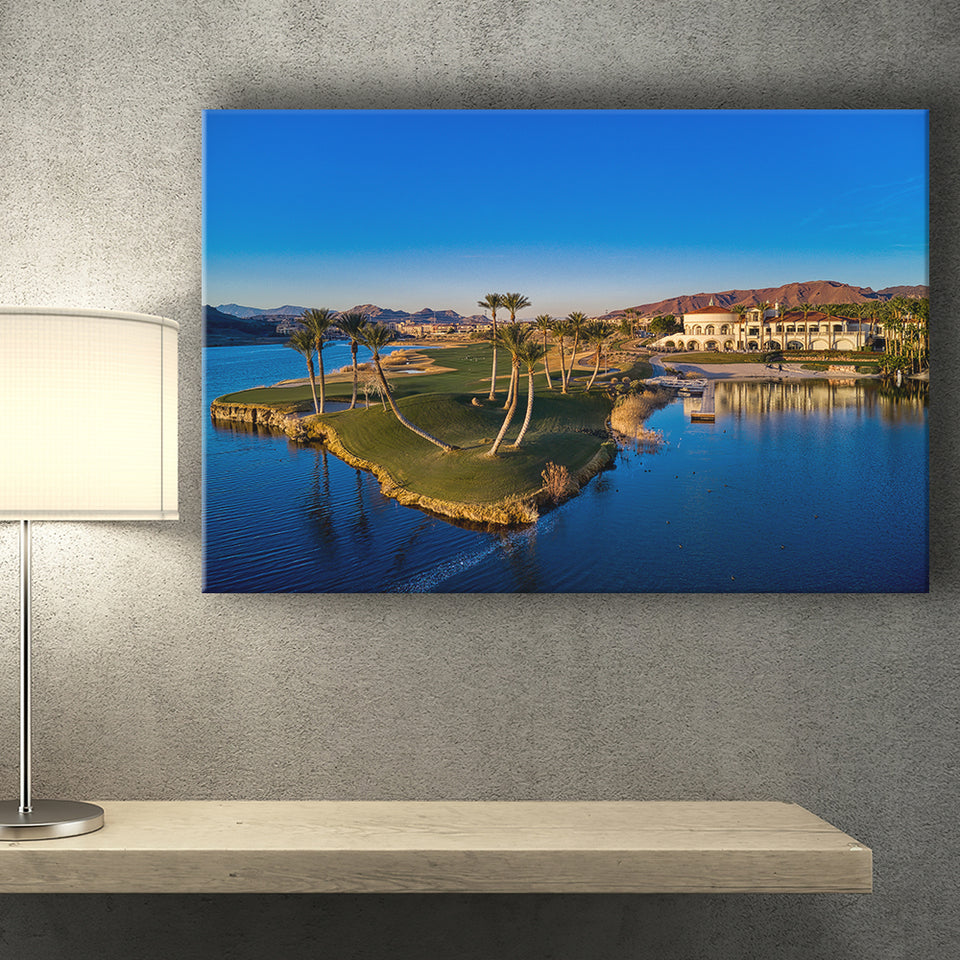Reflection Bay Golf Courses In Las Vegas, Nv 2, Golf Art Print, Golf Lover, Canvas Prints Wall Art Decor