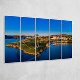 Reflection Bay Golf Courses In Las Vegas, Nv 2, 5 Panels Extra Large Canvas Prints Wall Art Decor