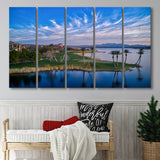 Reflection Bay Golf Courses In Las Vegas, Nv 3, 5 Panels Extra Large Canvas Prints Wall Art Decor