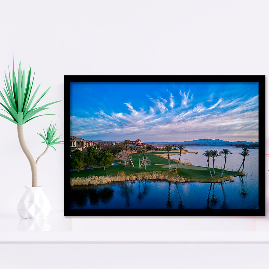 Reflection Bay Golf Courses In Las Vegas, Nv 3, Golf Sport Print, Golf Lover, Framed Art Prints Home Decor