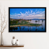 Reflection Bay Golf Courses In Las Vegas, Nv 3, Golf Art Print, Framed Canvas Prints Wall Art Decor, Floating Frame