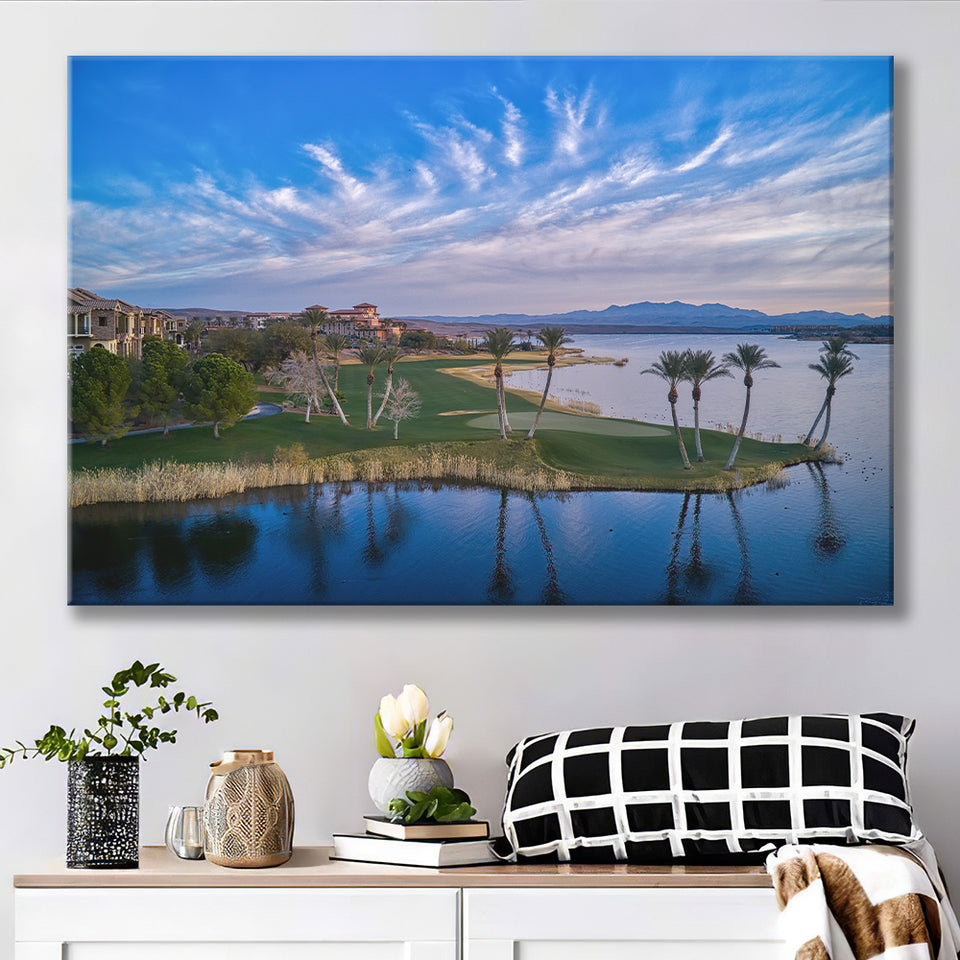 Reflection Bay Golf Courses In Las Vegas, Nv 3, Golf Art Print, Golf Lover, Canvas Prints Wall Art Decor