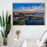 Reflection Bay Golf Courses In Las Vegas, Nv 4, Golf Art Print, Framed Canvas Prints Wall Art Decor, Floating Frame