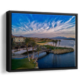 Reflection Bay Golf Courses In Las Vegas, Nv 4, Golf Art Print, Framed Canvas Prints Wall Art Decor, Floating Frame