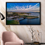 Reflection Bay Golf Courses In Las Vegas, Nv 4, Golf Art Print, Framed Canvas Prints Wall Art Decor, Floating Frame