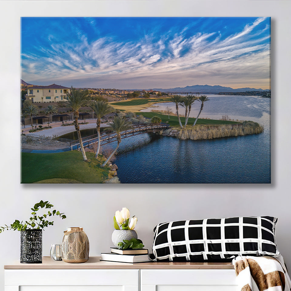 Reflection Bay Golf Courses In Las Vegas, Nv 4, Golf Art Print, Golf Lover, Canvas Prints Wall Art Decor