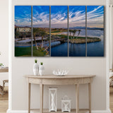 Reflection Bay Golf Courses In Las Vegas, Nv 4, 5 Panels Extra Large Canvas Prints Wall Art Decor