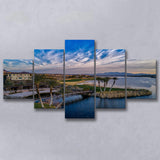Reflection Bay Golf Courses In Las Vegas, Nv 4, Golf Art Print, 5 Panels Canvas Prints Wall Art Decor