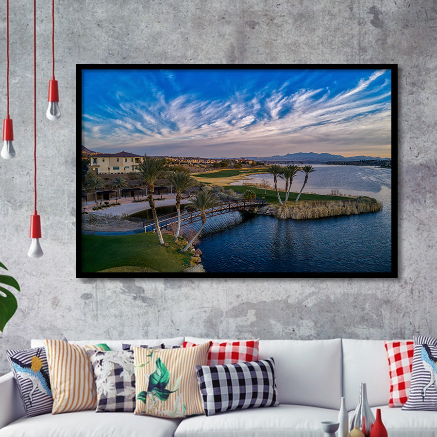 Reflection Bay Golf Courses In Las Vegas, Nv 4, Golf Sport Print, Golf Lover, Framed Art Prints Home Decor