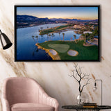 Reflection Bay Golf Courses In Las Vegas, Nv, Golf Art Print, Framed Canvas Prints Wall Art Decor, Floating Frame