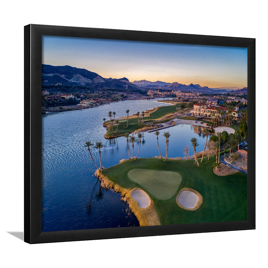 Reflection Bay Golf Courses In Las Vegas, Nv, Golf Sport Print, Golf Lover, Framed Art Prints Home Decor