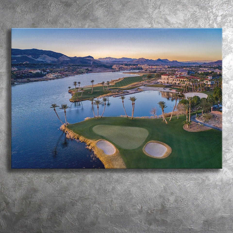 Reflection Bay Golf Courses In Las Vegas, Nv, Golf Art Print, Golf Lover, Canvas Prints Wall Art Decor