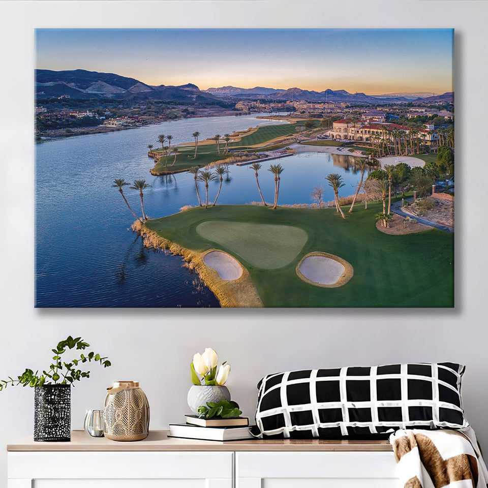 Reflection Bay Golf Courses In Las Vegas, Nv, Golf Art Print, Golf Lover, Canvas Prints Wall Art Decor