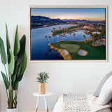 Reflection Bay Golf Courses In Las Vegas, Nv, Golf Art Print, Framed Canvas Prints Wall Art Decor, Floating Frame