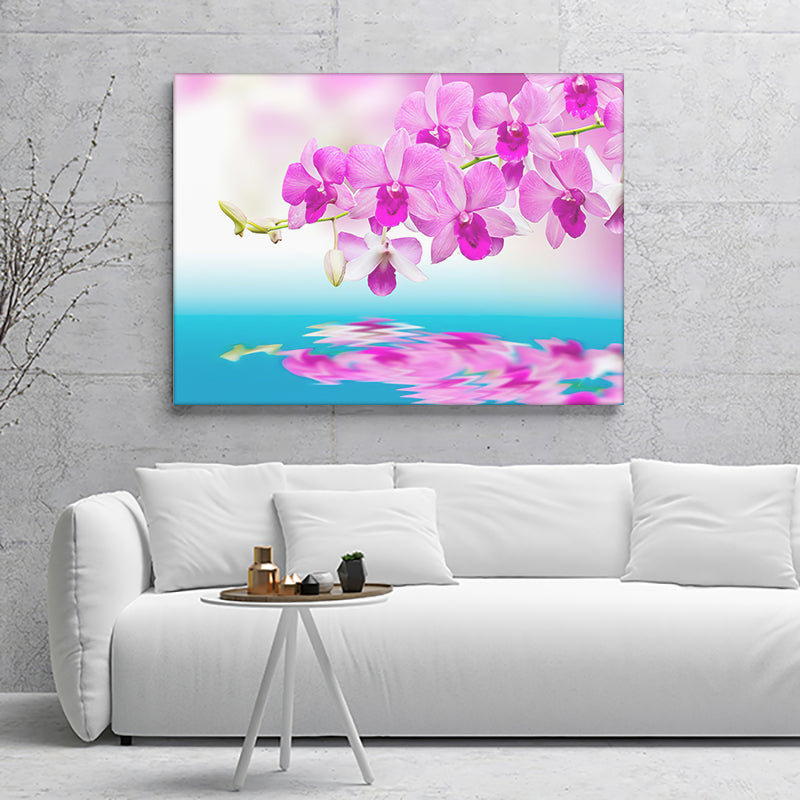 Reflection Orchids Canvas Wall Art - Canvas Prints, Prints for Sale, Canvas Painting, Canvas On Sale