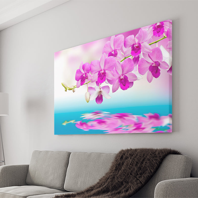 Reflection Orchids Canvas Wall Art - Canvas Prints, Prints for Sale, Canvas Painting, Canvas On Sale