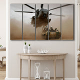 Refueling Military Helicopter, Multi Panels, 5 Pieces B, Canvas Prints Wall Art Home Decor,X Large Canvas