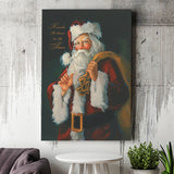 Remember the Reason Santa Canvas Xmas Prints Wall Art - Painting Canvas, Home Wall Decor, Canvas Gift, Prints for Sale