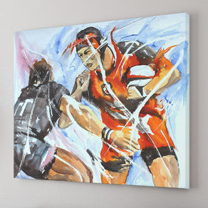 Rencontre De Rugby Painting Canvas Wall Art - Canvas Prints, Prints For Sale, Painting Canvas,Canvas On Sale