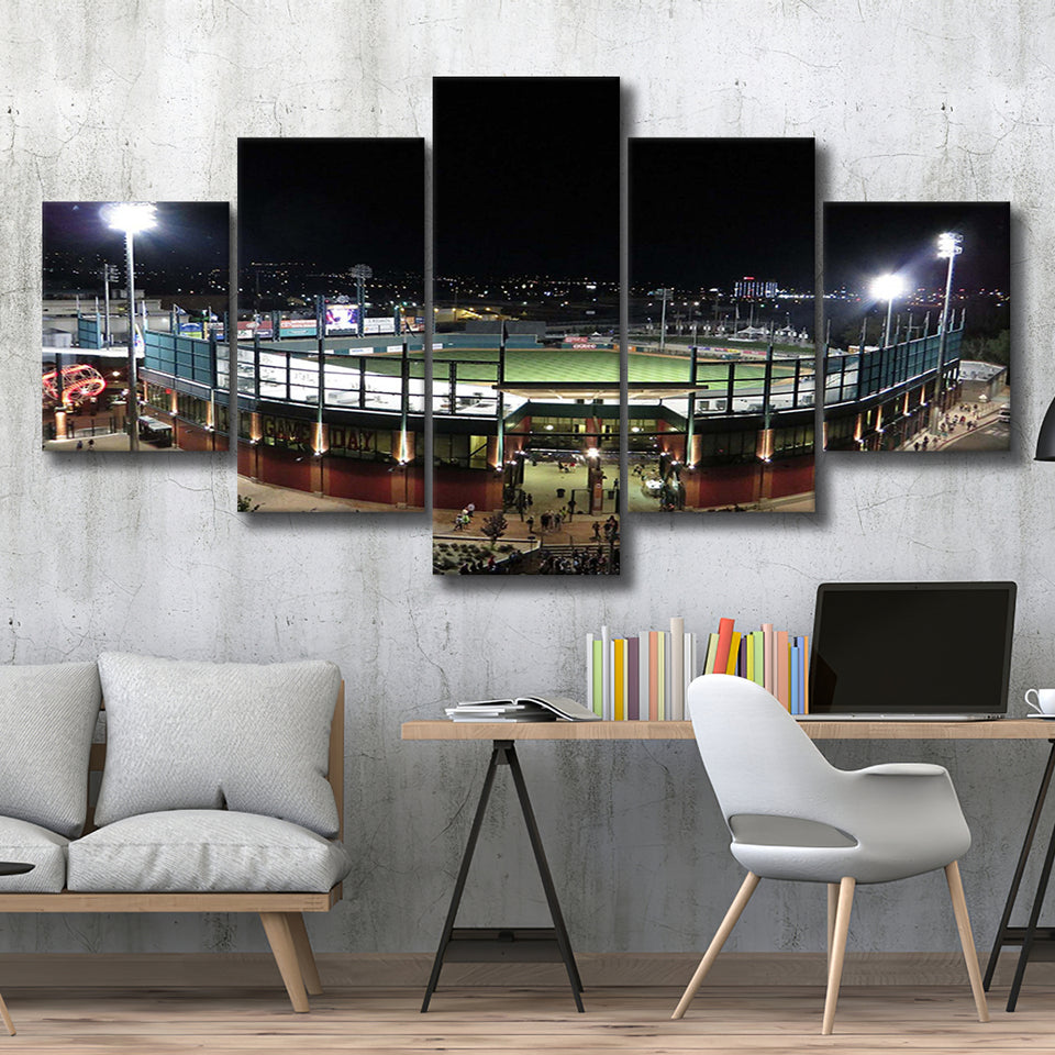 Reno Aces Wall Art Greater Nevada Field Stadium Canvas Prints,Multi Panels,Sport Stadium Art Prints, Fan Gift