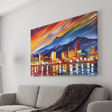 Reno Nevada Skyline Reno Painting Wall Art, Sport Art Prints Fan Gift, Canvas Prints Wall Art Decor