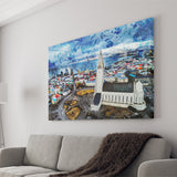 Reykjavik, Reykjavik Skyline, Reykjavik Wall Art, Canvas Prints Wall Art Home Decor