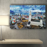 Reykjavik, Reykjavik Skyline, Reykjavik Wall Art, Canvas Prints Wall Art Home Decor