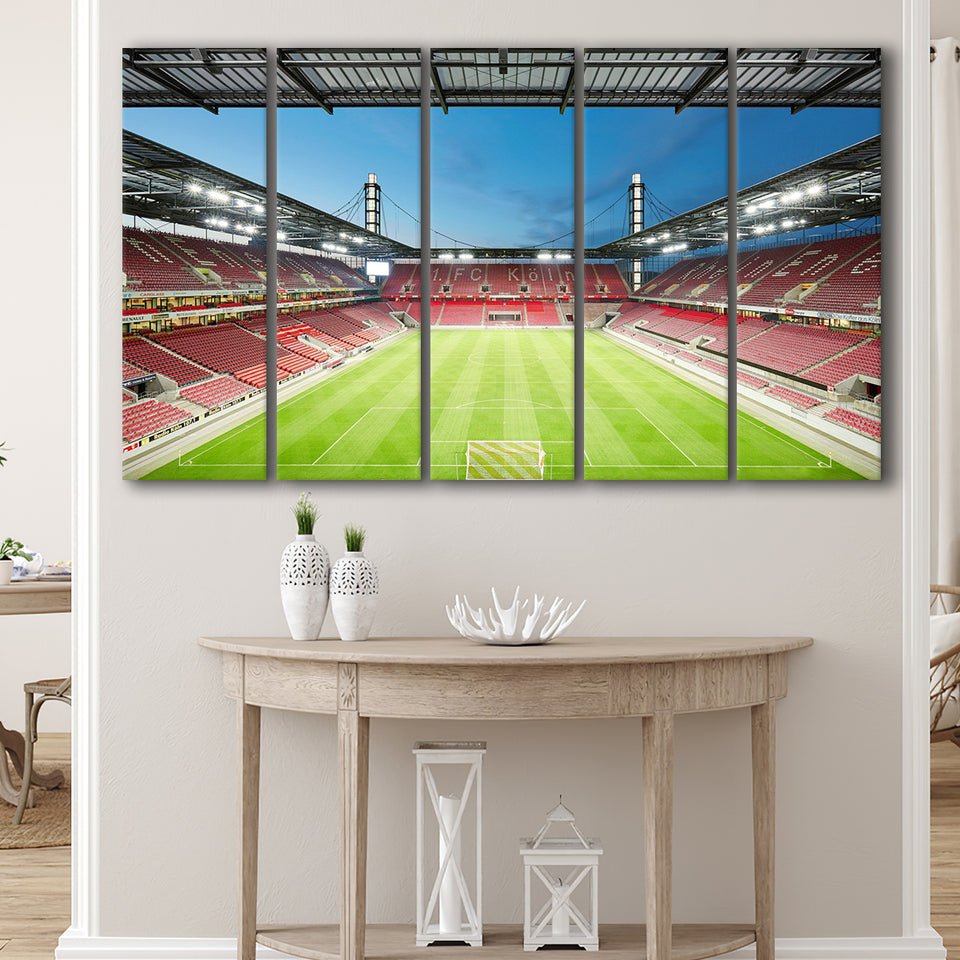 RheinEnergie Stadium, Stadium Canvas, Sport Art, Gift for him, Multi Panels B, Canvas Prints Wall Art Decor