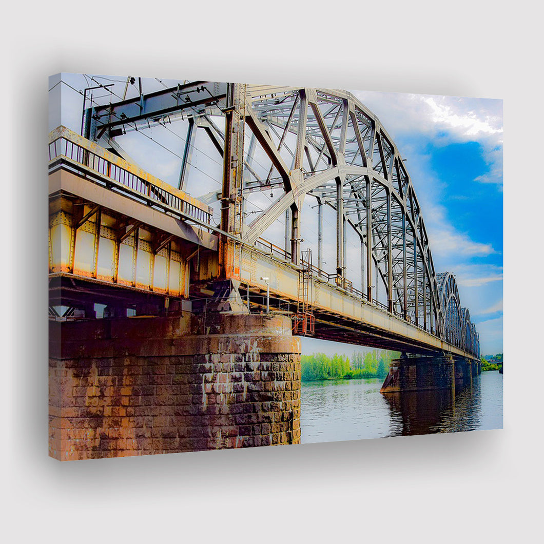 Riga Bridge Canvas Art, Riga Canvas Prints Wall Art Home Decor - Painting Canvas, Ready to hang