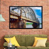 Riga Bridge Art, Riga Framed Art Prints Wall Art Decor,Black Frame, Ready to hang