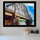 Riga Bridge Art, Riga Framed Art Prints Wall Art Decor,Black Frame, Ready to hang