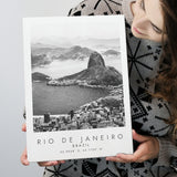 Rio De Janeiro Brazil Black And White Art Canvas Prints Wall Art Home Decor