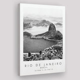 Rio De Janeiro Brazil Black And White Art Canvas Prints Wall Art Home Decor