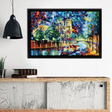 River Of Paris Canvas Wall Art - Canvas Print, Framed Canvas, Painting Canvas