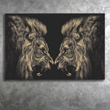 Roaring Lions Canvas Prints Wall Art - Painting Canvas, Art Prints, Wall Decor, Home Decor, Prints for Sale